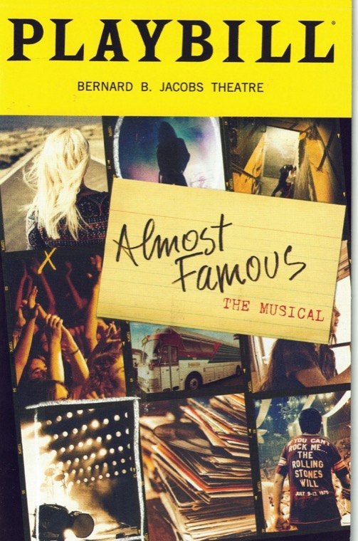 My Playbill for Almost Famous