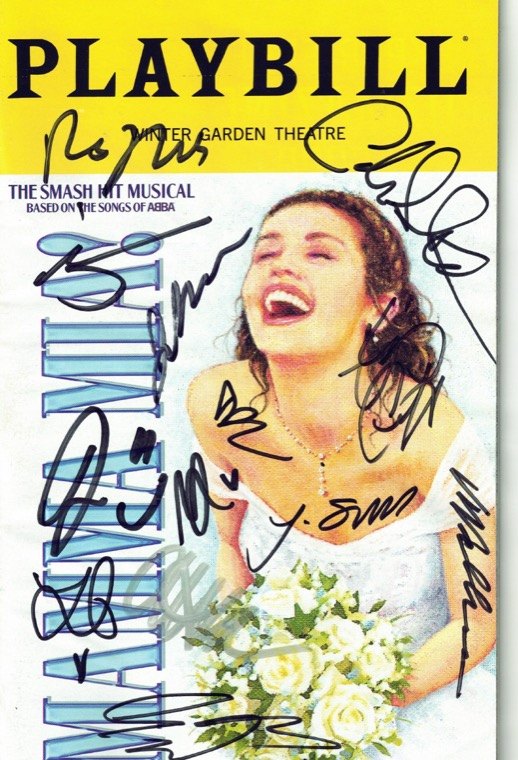My Playbill for Mamma Mia!