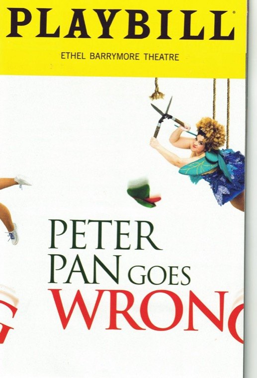 My Playbill for Peter Pan Goes Wrong