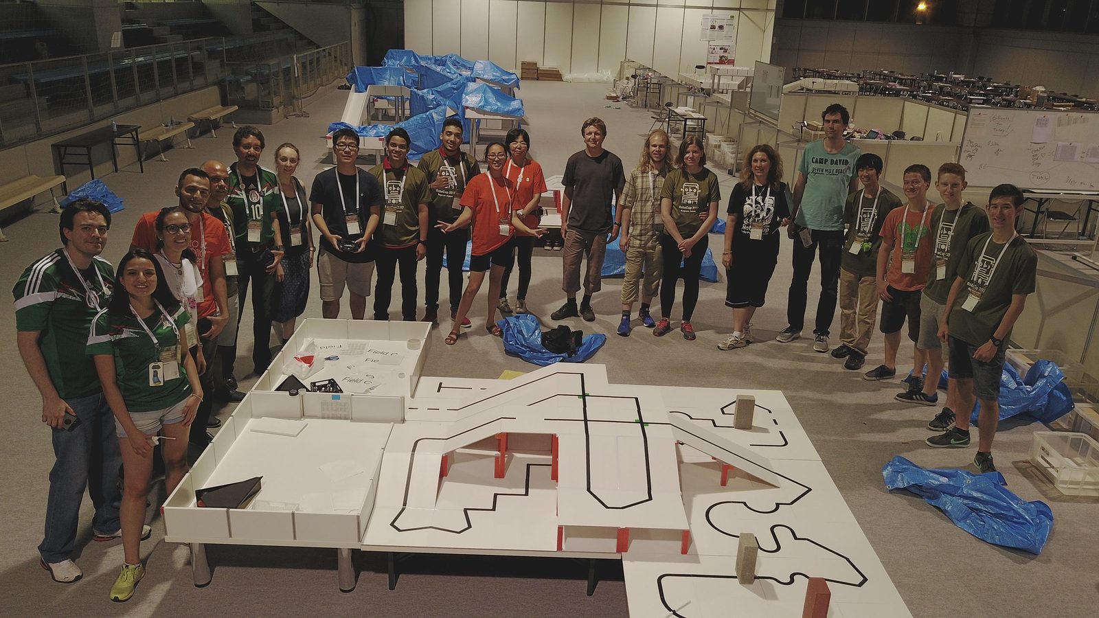 RoboCup 2017 RoboCupJunior Rescue Organizing and Technical Committe with a fantastic set of volunteers.